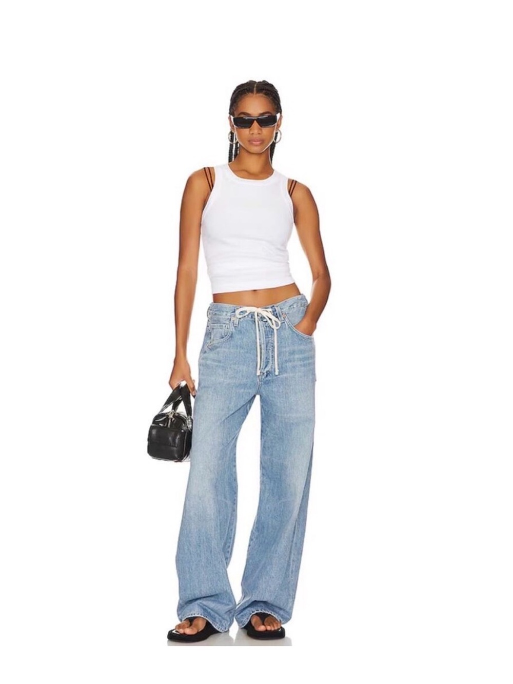Citizens Of Humanity Light Blue Wide Leg Jeans